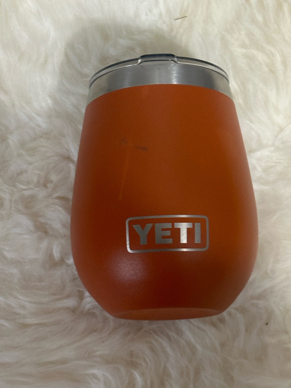 YETI Orange Stainless Steel Tumbler